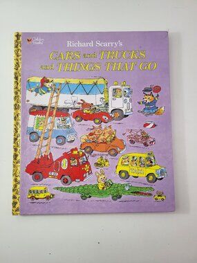 Richard Scarry's Cars and Trucks and Things That Go - 2004 Golden Books Hardcove